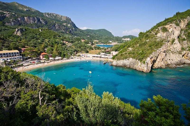 Paleokastritsa Bay on Corfu 