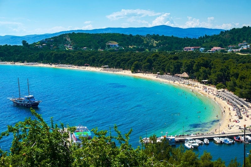 Koukounaries Beach on Skiathos