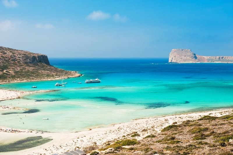 Turquoise waters of Balos lagoon, Crete