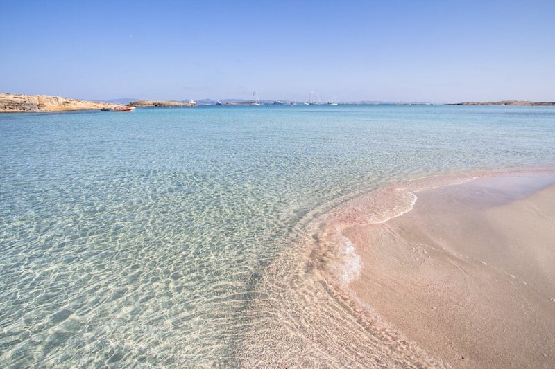 lagoon sands of Ses Illetes, Formentera