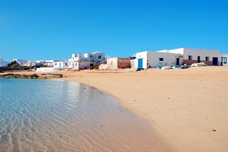 beautiful sandy beach on Graciosa