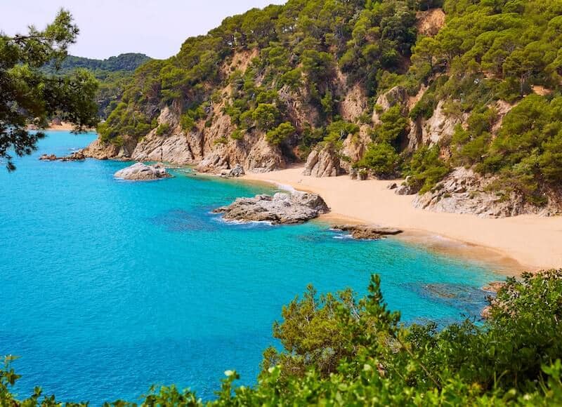 Costa Brava coastline.
