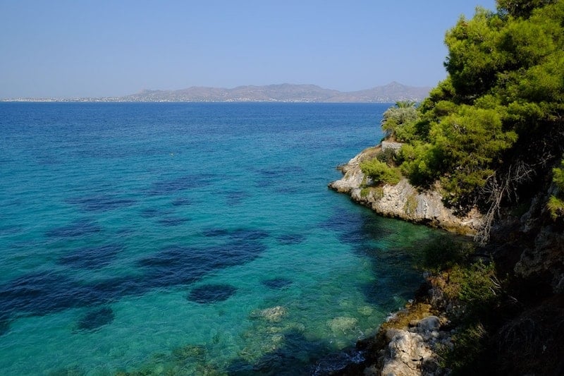 Enticing emerald seas on the Greek island of Agistri