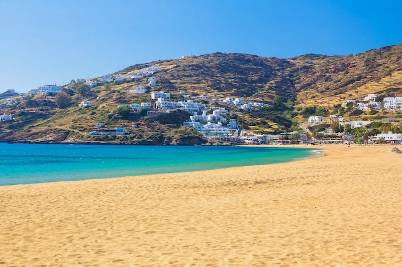 Mylopotas beach on Ios, Greece