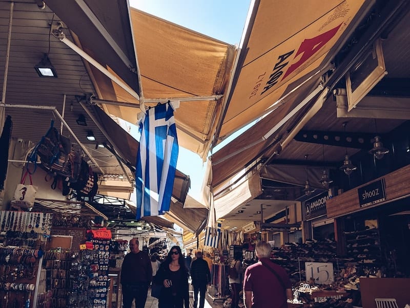 Odos 1866 market in Heraklion