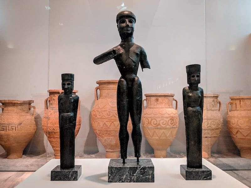 Small statues in Heraklion Archaeological Museum