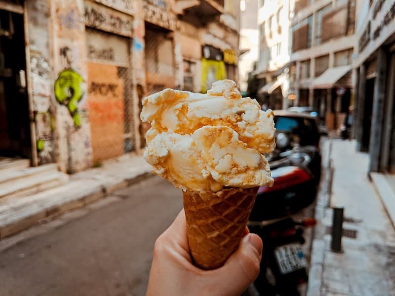 Ice-cream from Kokkion in Psyrri
