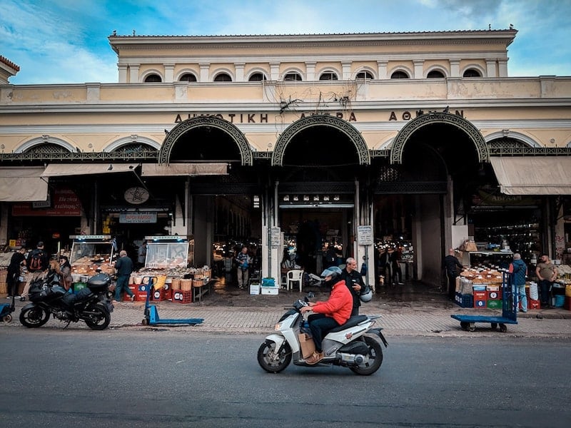 Exterior of Varvakios Central Food Market 