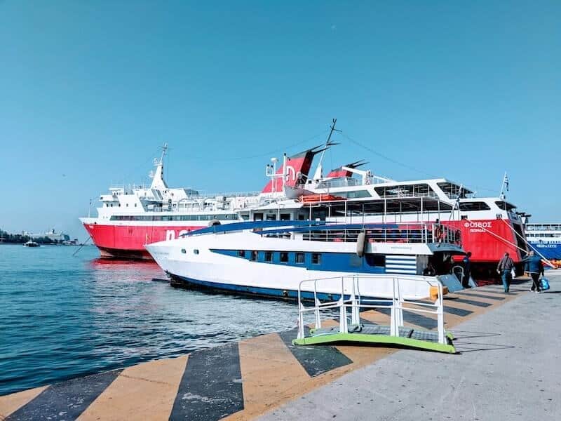 Ferries at Piraeus.