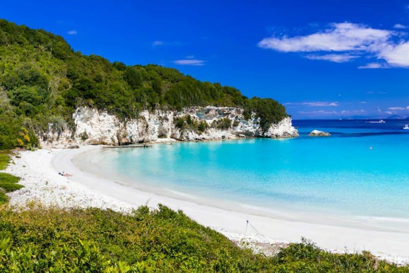 Beautiful beach on Antipaxos.