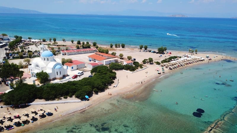 Skala beach, Agistri.