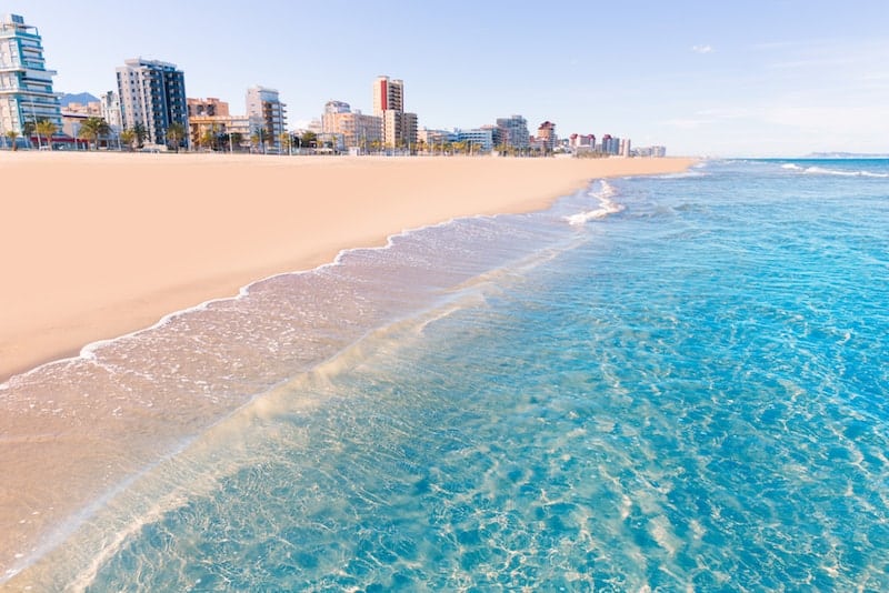 The beach at Valencia