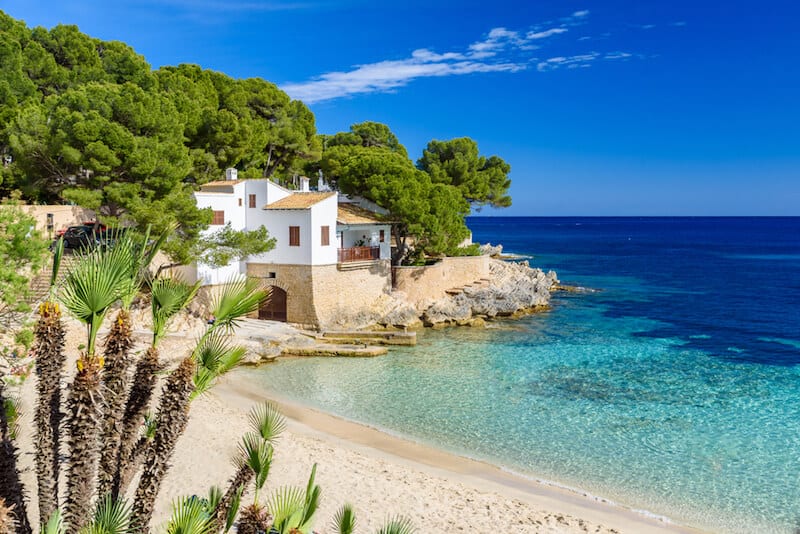 pretty beach on Mallorca