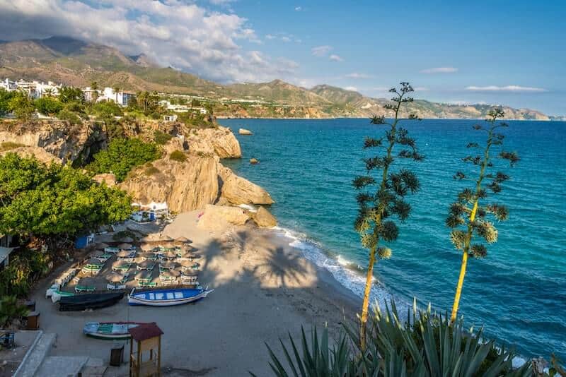 Beach in Nerja.