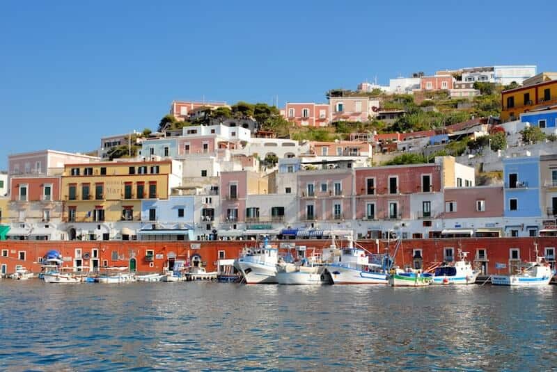 Ponza harbour.