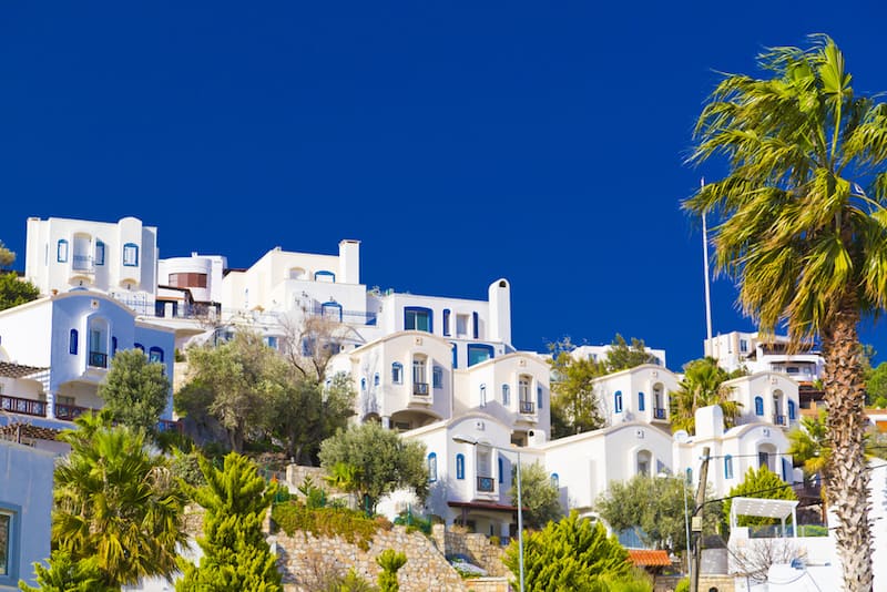 white Greek-style houses in Bodrum