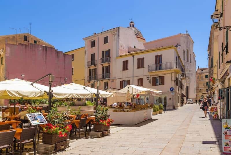 Charming street in Alghero