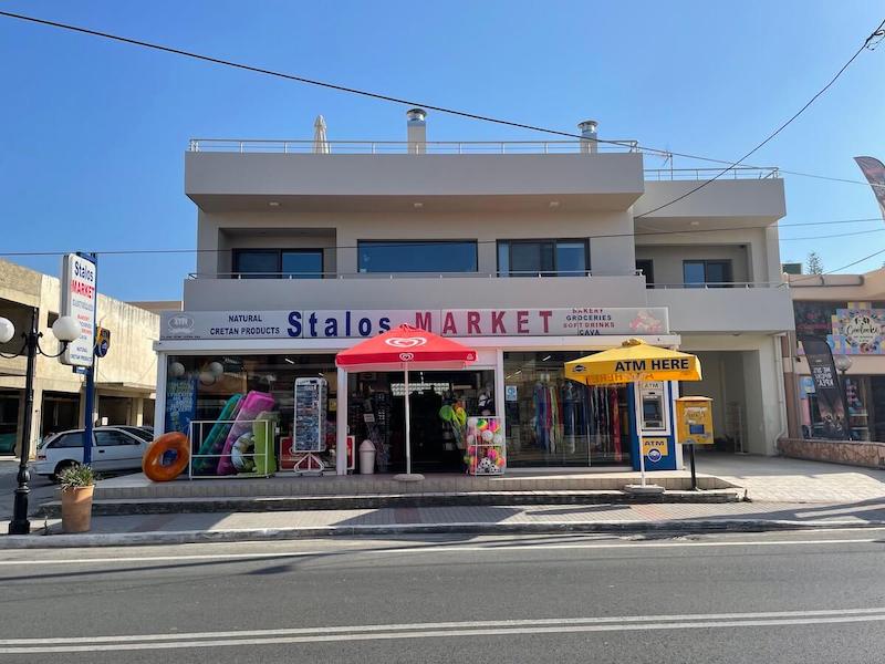 A mini market on Stalos strip.