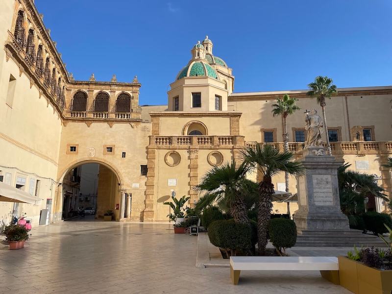 The main square in Mazara del Vallo.