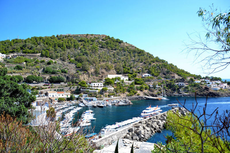 The small port and marina in Ustica.