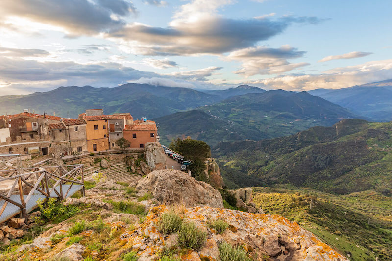 Pollina, a beautiful hilltop village in the Madonie Mountains.